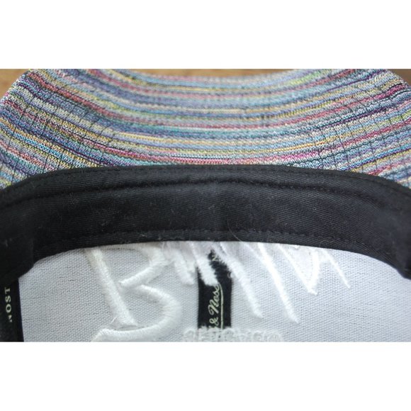 Chicago Bulls Mitchell & Ness Script Colorful Knit Fabric Snapback Hat Cap - Picture 7 of 10